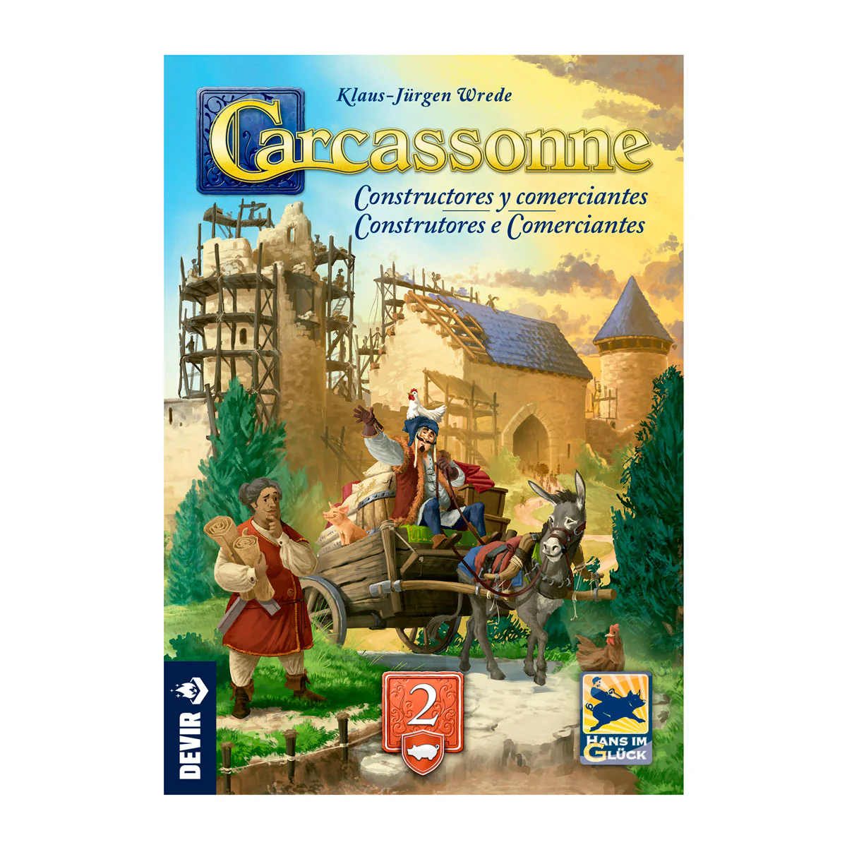 Carcassonne Constructores y Comerciantes (3ra edición) - Image 2