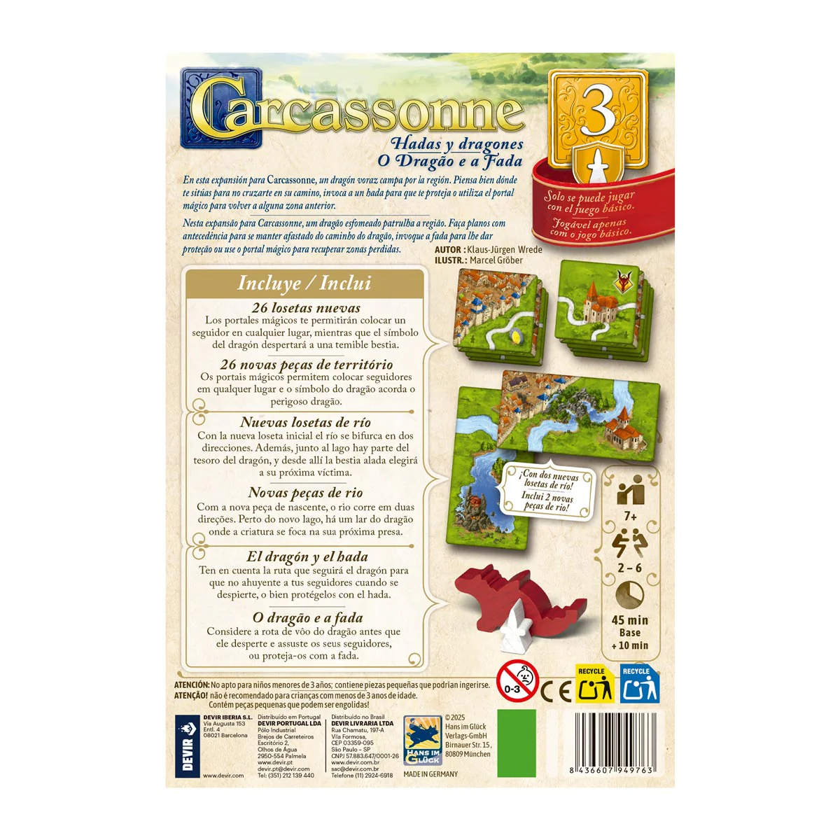 Carcassonne Dragones y hadas (3ra edición) - Image 2
