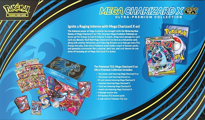 Pokémon TCG: Mega Charizard X ex Ultra-Premium Collection (Inglés) - Image 3