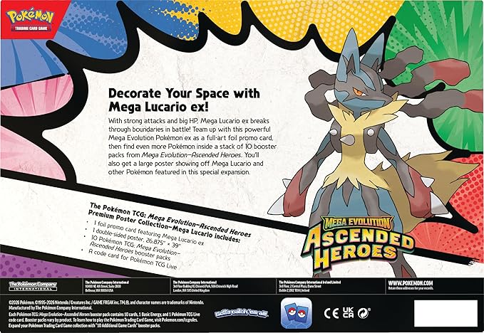 Premium Poster Collection Mega Lucario - Ascended Heroes Pokemon TCG - Image 4